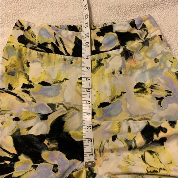 Bar III Yellow Floral Wide Leg Boho Palazzo Pants - Picture 10 of 12